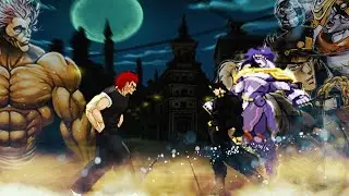 Yujiro Hanma vs Jotaro Kujo. Baki the Grappler vs Jojo's Bizarre Adventure. Anime MUGEN