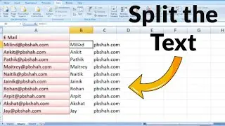 How to separate or split texts of numbers from one cell to multiple cell using text to colum formula