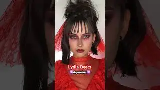 Zodiac signs as Halloween costumes/makeup: Lydia Deetz 🖤 