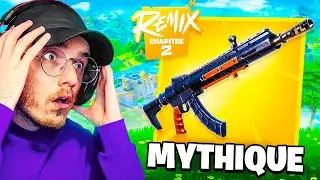 Je DÉCOUVRE la NOUVELLE AR MYTHIQUE sur FORTNITE CHAPITRE 2 REMIX ( Et le sniper )