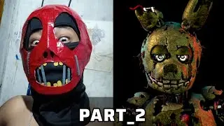 How to Make A Springtrap Mask (Cardboard Tutorial) Part 2!