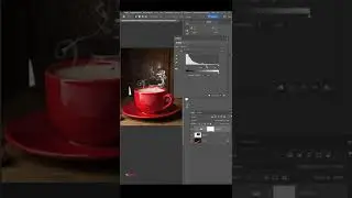 Дым от кофе в photoshop