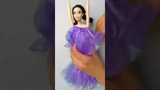 Comment faire une superbe robe de poupée à partir d'un sac en plastique 🌟 