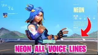 NEON Voice Lines  In VALORANT | Episode 4 Act 1 Valorant