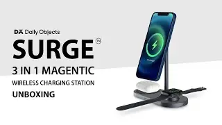 DailyObjects SURGE™ 3-in-1 Magnetic Wireless Charging Station For iPhone, AirPods & Apple Watch