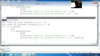 145 Python Class self parameter instance variable Python Programming Tutorial for Beginner to advanc