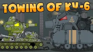 Towing of KV-6 - Cartoons about tanks