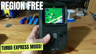 Region free Turbo Express! Repairing a badly damaged Turbo Express and adding region free gaming!