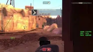 GeForce GTX 1050 ti -- Intel Celeron G3900 -- Team Fortress 2 FPS test