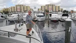 Single engine Selene stern docking