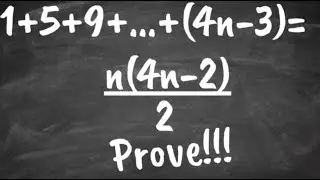 #10 Proof by induction prove  1+5+9+13+  +(4n-3)=n(4n-2)/2