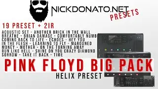 Line 6 Helix Patch - Pink Floyd Big Pack (Live Pulse sounds)