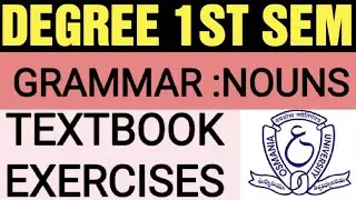 NOUNS DEGREE 1ST SEM GRAMMAR #nouns #1stsem #1stsemester #1stsemesterexam #1stsemexam
