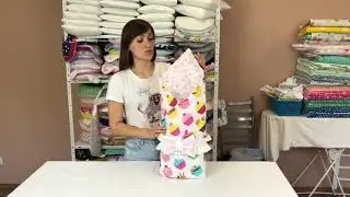 Летний конверт-плед на выписку для новорожденных