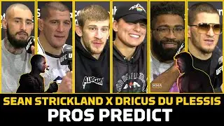 Pros Predict Sean Strickland vs. Dricus Du Plessis | UFC 297 | MMA Fighting