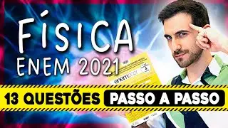 #SIMULA ENEM! Questões de FÍSICA do ENEM 2021 Resolvidas PASSO A PASSO