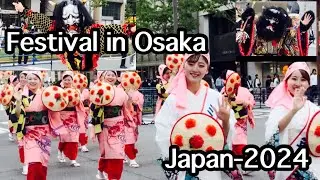 Japan -Festival of the lights in Osaka 2024 / 御堂筋ランウェイ2024 -Tokyo Disneyland parade in osaka 2024