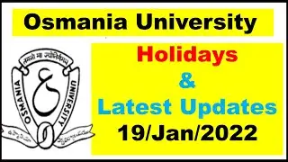 OU Holidays & latest Updates  🔥 || OU UPDATES.COM