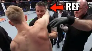 Fighter Gets Knocked Out Then Starts Fighting Ref at UFC 286