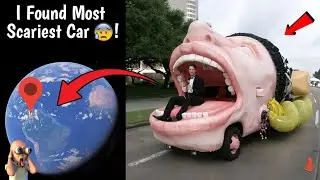 😰 I Found Most Scariest Car in Real Life On Google Earth and Google Maps! #googleearth