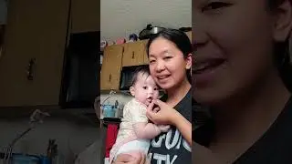 She wants to eat too #eating #fruit #momoftwo #enjoyment #happy