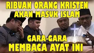 DETIK-DETIK SEORANG USTADZ MENANGIS KETIKA DISURUH MEMBACA BIBLE