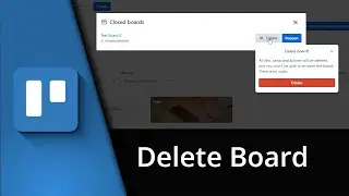 Trello delete board | Remove Trello board ✅ Tutorial