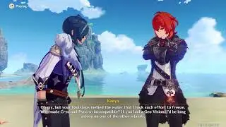 Kaeya Pouts At His Brotherhusband Island Beach Eps