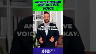 College Essay Tip: Use active voice