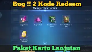 Bug !! 2 Kode Redeem Paket Kartu Lanjutan Dari Event Galeri Silvanna Mobile Legends
