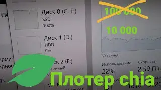 Chia майнинг . Дешевый пк для создания сжатых плотов gigahorse