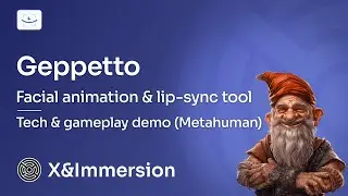 Geppetto tech & gameplay demo (Metahuman) - lip-sync & animation tool