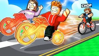 ROBLOX CHOP AND FROSTY COMPETE WITH NEW BIKES BIKE PARKOUR