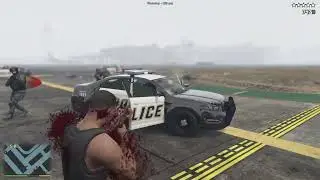 GTA 5 police chasing in airport gun shooting