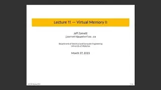 ECE 350 Lecture 11: Virtual Memory II