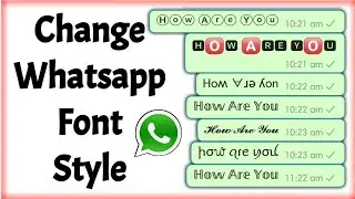 How To Change Whatsapp Font Style Without Any App | Whatsapp Font Change | Technical Purohit