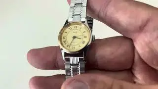 Zarja 21 jewels no 816882 ussr soviet women wristwatch metal belt