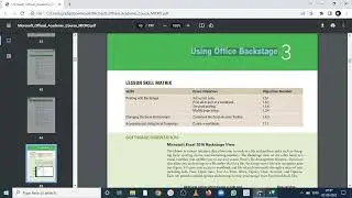 MOAC - Excel- Lesson 3: Printing with backstage, Set a print area, print entire workbook