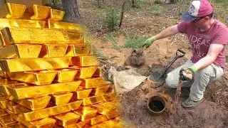 СОКРОВИЩА В ОГРОМНОМ ФАШИСТСКОМ БИДОНЕ! КЛАД ЗОЛОТА И АЛМАЗОВ!