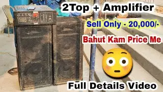Second Hand Dj Sell 2Top And Ahuja Amplifier Very Cheapest Price Ahuja Uba800 12inch Dual Top