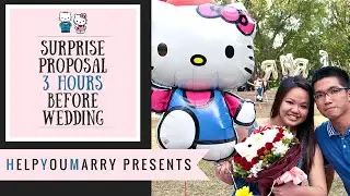 Surprise proposal just 3 hours before Wedding Ceremony!
