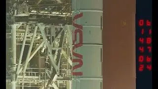 Artemis I Launch - High-speed film footage (slow motion) - launch pad cameras