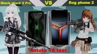 Xiaomi Black shark 2 PRO vs Asus ROG Phone 2 - antutu V8 test!