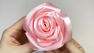DIY Ribbon Rose 🌹