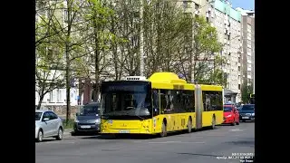 Поездка на автобусе МАЗ-215,гос.№ АН 8921-7,марш.909