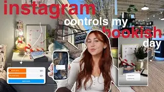 instagram controls my bookish day 📱📖☕️ | bookmas day 7
