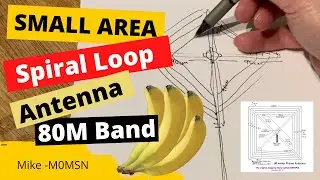 HAM RADIO: 80M Band Wire Spiral Loop - Magnetic Loop, Small Gardens,