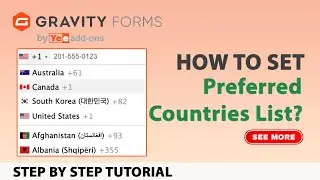 Phone Number Field with Country Flag for Gravity Form