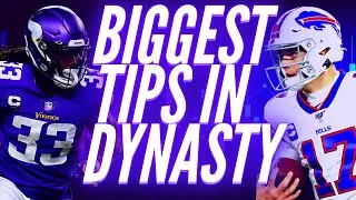 Biggest Tips for Dynasty Fantasy Football - 2022 Dynasty Fantasy Football