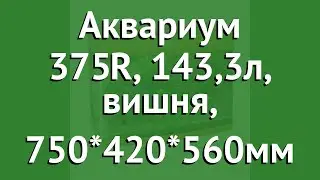 Аквариум 375R, 143,3л, вишня, 750*420*560мм (Jebo) обзор 73537022 бренд Jebo производитель